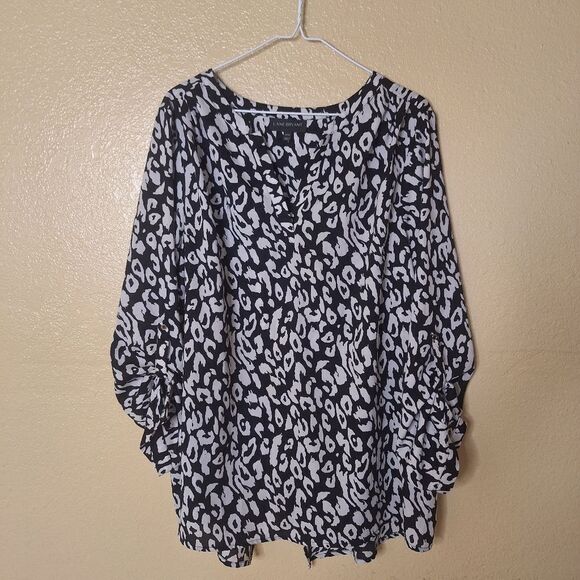 Lane bryant black and white top - Picture 4 of 6